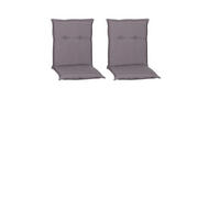 SESSELAUFLAGE in Grau Uni  - Grau, Basics, Textil (98/46/8cm) - Gardenson