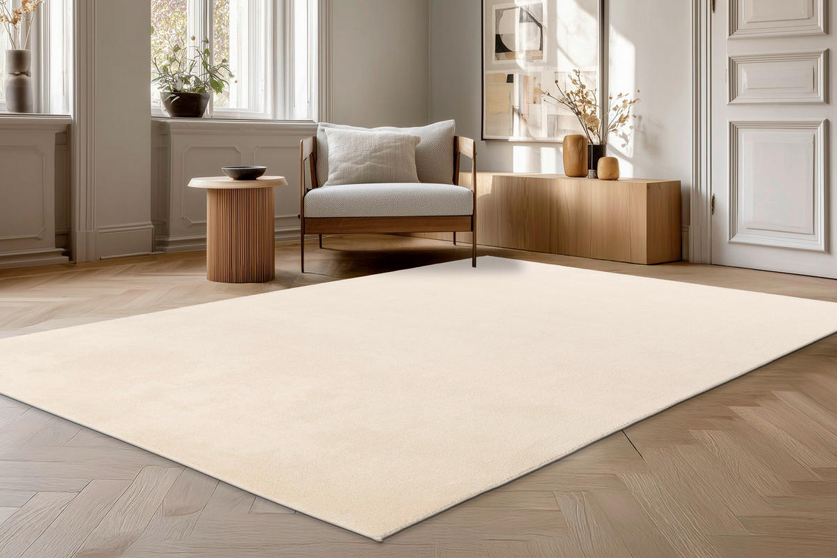 FLACHWEBETEPPICH 120/160 cm Beige rechteckig  - Beige, Basics, Textil (120/160cm) - Kayoom