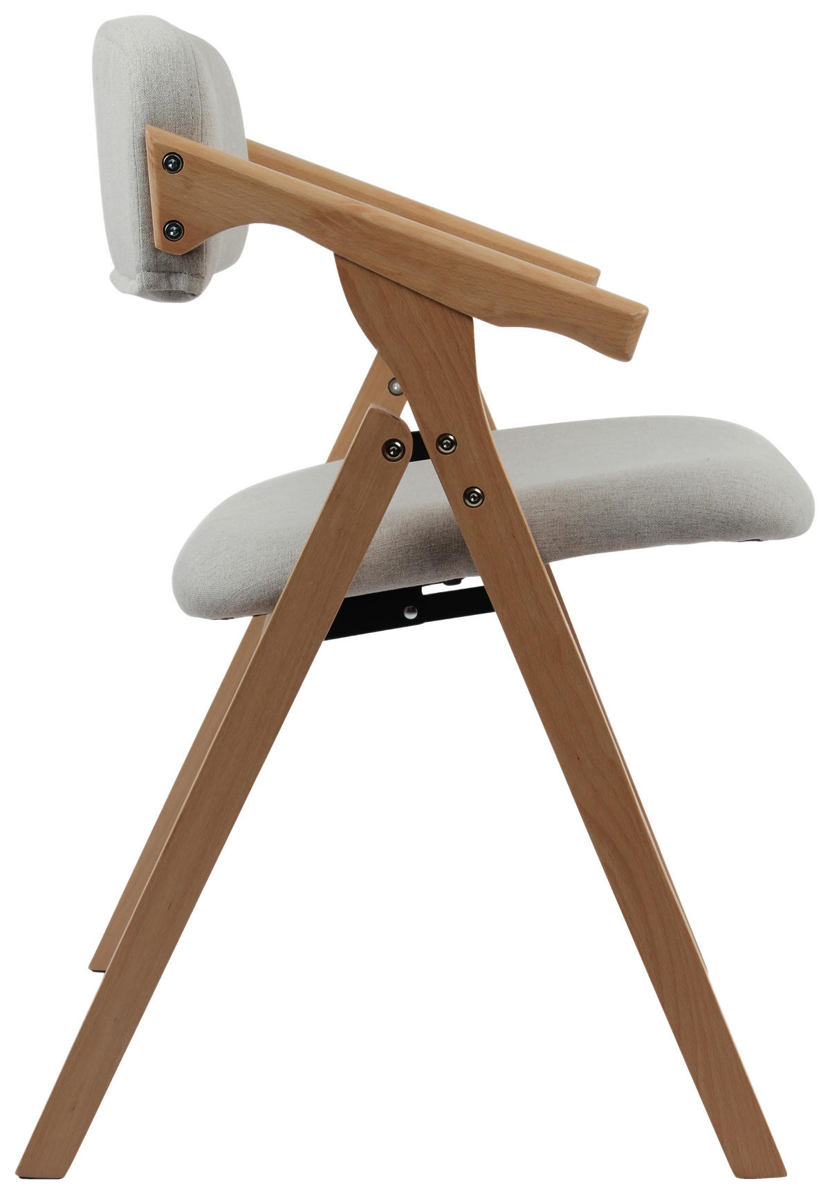 BESUCHERSTUHL  in Webstoff Creme  - Creme/Naturfarben, Modern, Holz/Textil (53/78/47cm) - MID.YOU