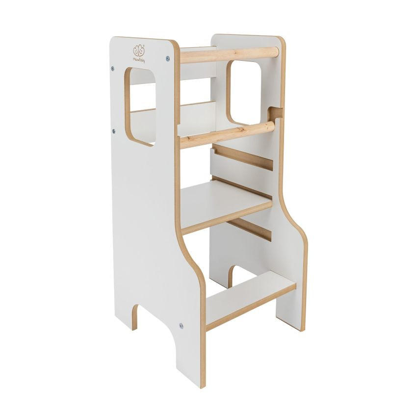 LERNTURM Solid  - Weiß, Basics, Holzwerkstoff (85/40/41cm)