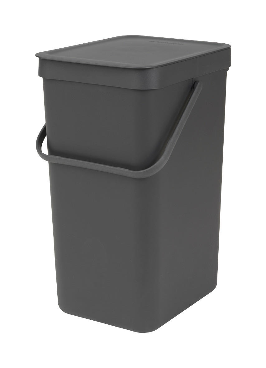 ABFALLEIMER SORT & GO 16 L  - Dunkelgrau, Basics, Kunststoff (22/40.1/27.9cm) - Brabantia