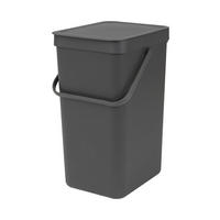 ABFALLEIMER SORT & GO 16 L  - Dunkelgrau, Basics, Kunststoff (22/40.1/27.9cm) - Brabantia