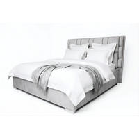 Pat Tapițat, 180/200 cm, gri - gri, Basics, textil (180/200cm) - Voleo
