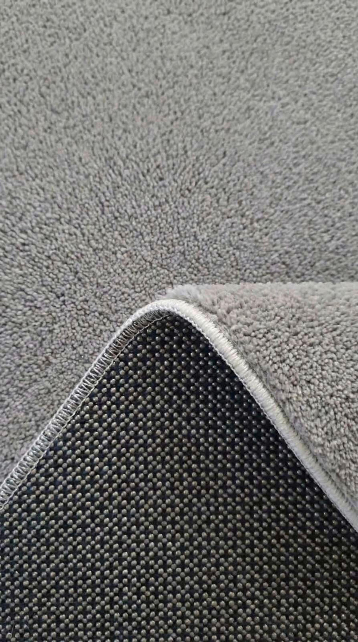 FLACHWEBETEPPICH Wohnzimmer 80/150 cm Madrid Hellgrau rechteckig  - Hellgrau, KONVENTIONELL, Textil (80/150cm) - Novel