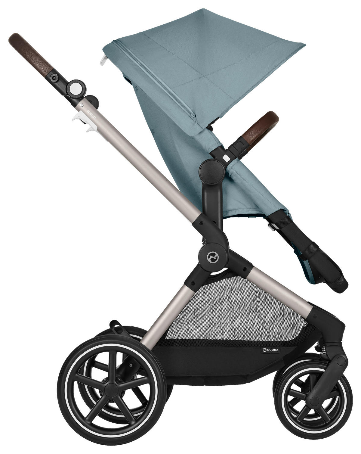 KINDERWAGENSET Eos Lux  - Alufarben/Hellblau, Basics, Textil/Metall (85/61/116cm) - Cybex