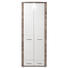 GARDEROBENSCHRANK Hochglanz Eichefarben, Weiß - Chromfarben/Eichefarben, KONVENTIONELL, Holzwerkstoff/Metall (75/200/42cm)