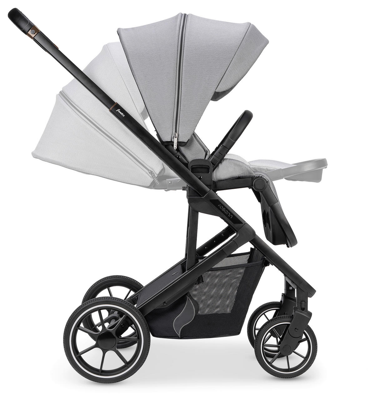 KOMBIKINDERWAGEN  Juntos  Rock  - Hellgrau, Basics (84/97,5/53,5cm) - Osann