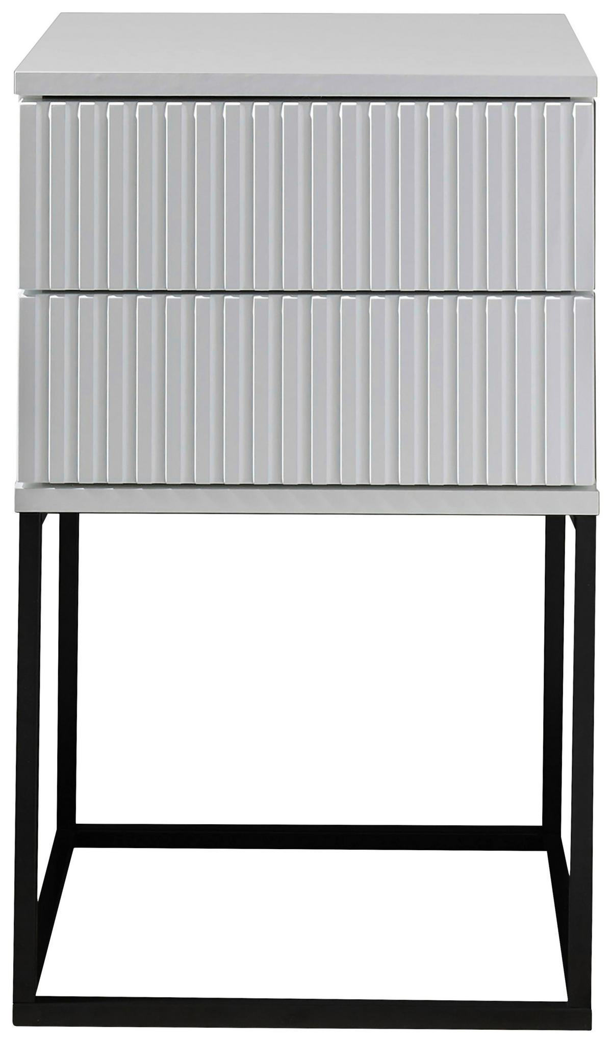 NOĆNI ORMARIĆ crna, bijela   - bijela/crna, Moderno, drvni materijal/metal (40/65/38,5cm) - Livetastic