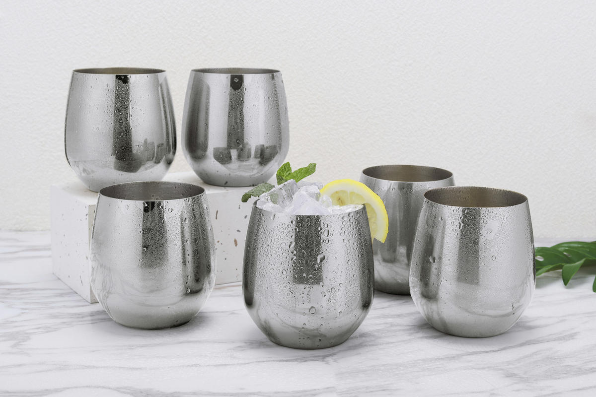 SET KOZARCEV - srebrne barve, Trend, kovina (9,6cm) - Echtwerk