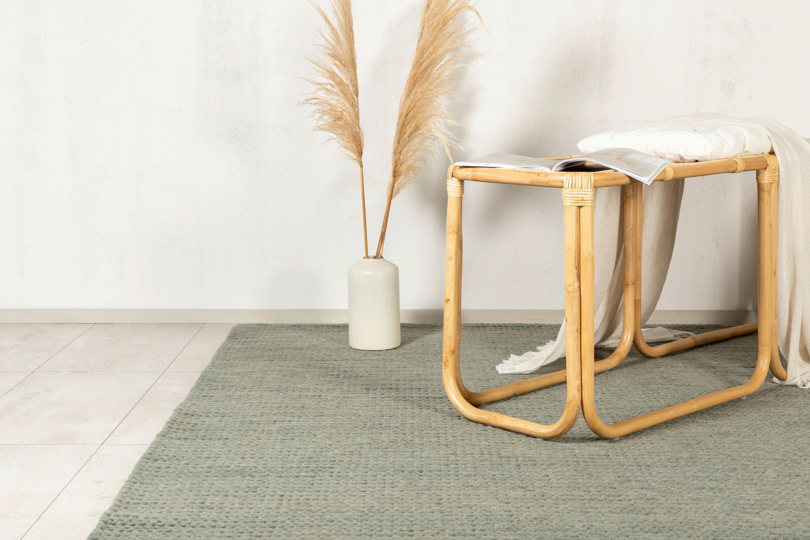 FLATVÄVD MATTA 200/300 cm  - grön, Lifestyle, textil (200/300cm) - P & B