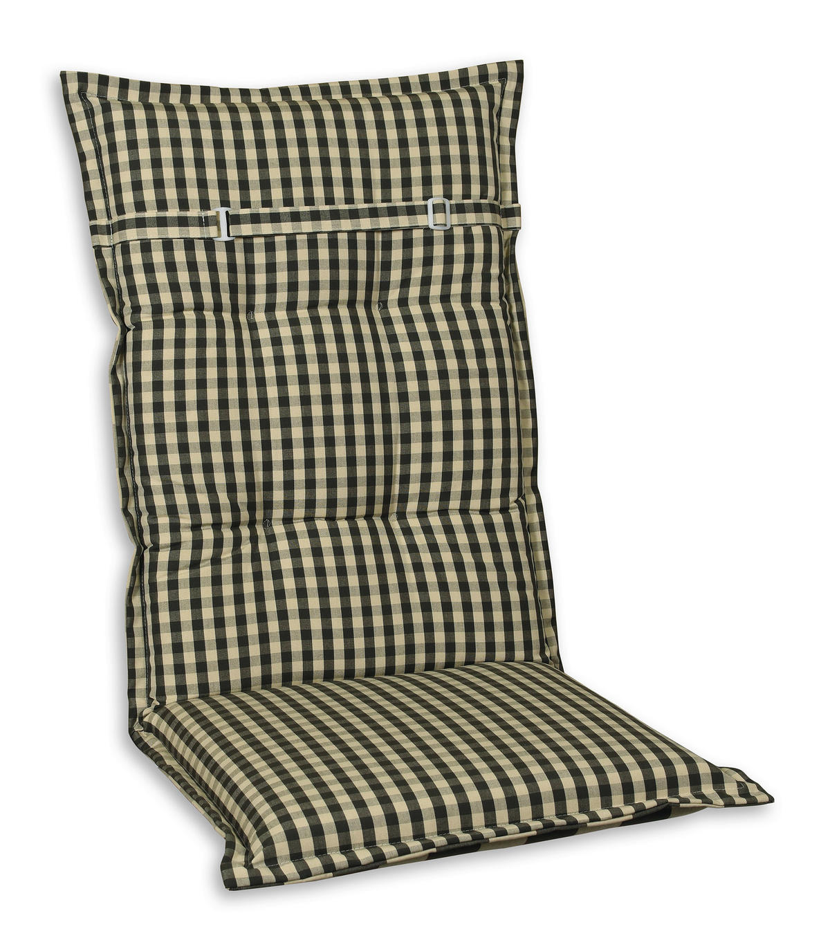 SESSELAUFLAGE Karo  - Beige/Grau, Basics, Textil (50/9/120cm)