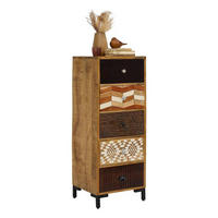 KOMMODE 46/120/40 cm  in Multicolor, Naturfarben  - Multicolor/Naturfarben, Lifestyle, Keramik/Holz (46/120/40cm) - Landscape