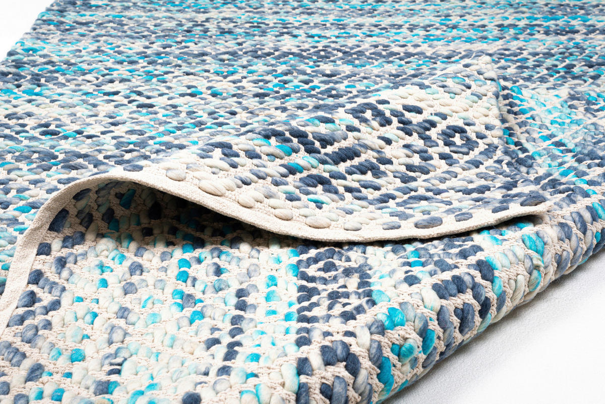 HANDWEBTEPPICH 190/290 cm Blau  - Blau, Design, Textil (190/290cm) - Tom Tailor
