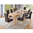 SCHWINGSTUHL Lederlook Braun, Edelstahlfarben - Edelstahlfarben/Beige, KONVENTIONELL, Textil/Metall (47/101/58cm) - Celina Home