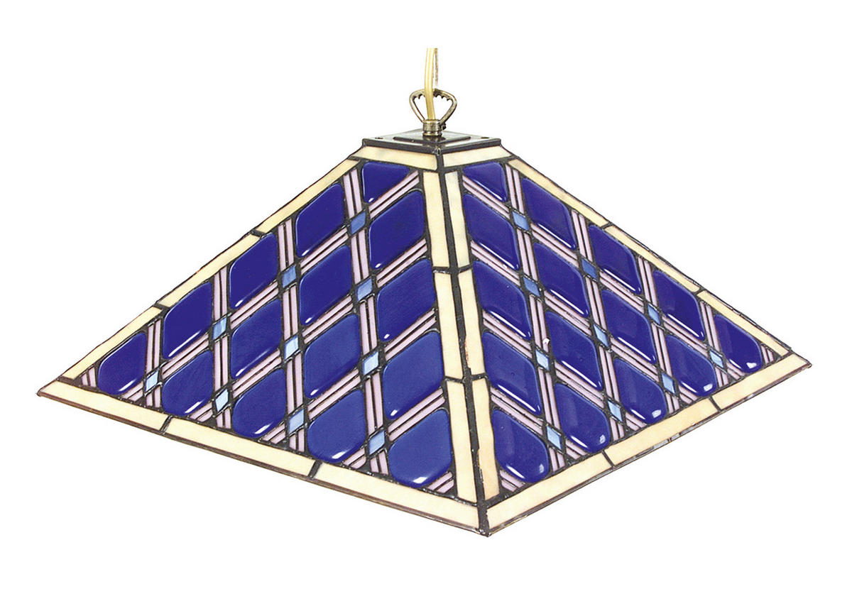 HÄNGELEUCHTE 40/40/111 cm  - Blau, Natur, Glas/Metall (40/40/111cm) - Näve