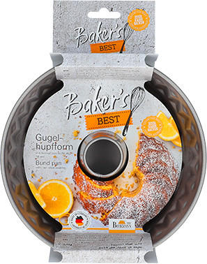 Thumbnail - Birkmann Gugelhupfform Bakers Best, Silber, Metall, 1,3 L, rund, 9 cm, Grüner Punkt, antihaftbeschichtet, Backen, Backfo...