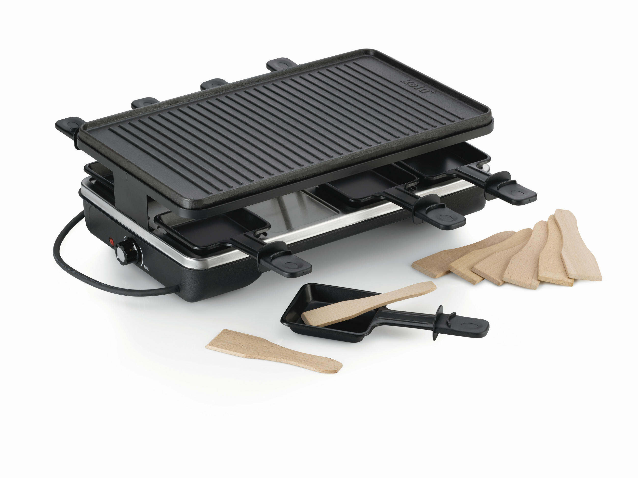 Kela Raclette-Grill Geneva Schwarz 24x13x40 cm