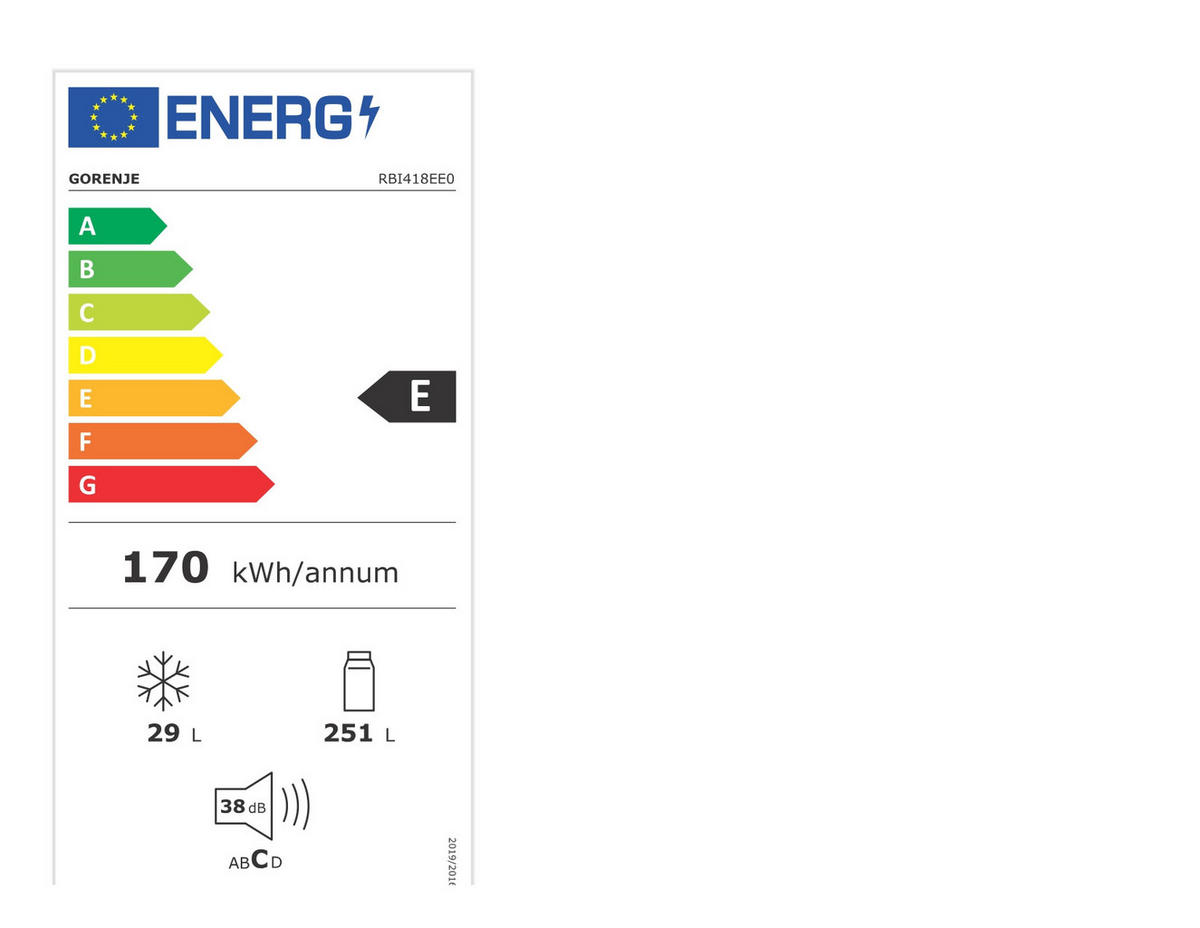 KÜHL-GEFRIER-KOMBINATION RBI418EE0  - Weiß, Basics, Metall (54/177,2/54,5cm) - Gorenje