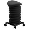 BÜROHOCKER - Schwarz, Design, Kunststoff/Textil (37,5/58-70/36cm) - Topstar