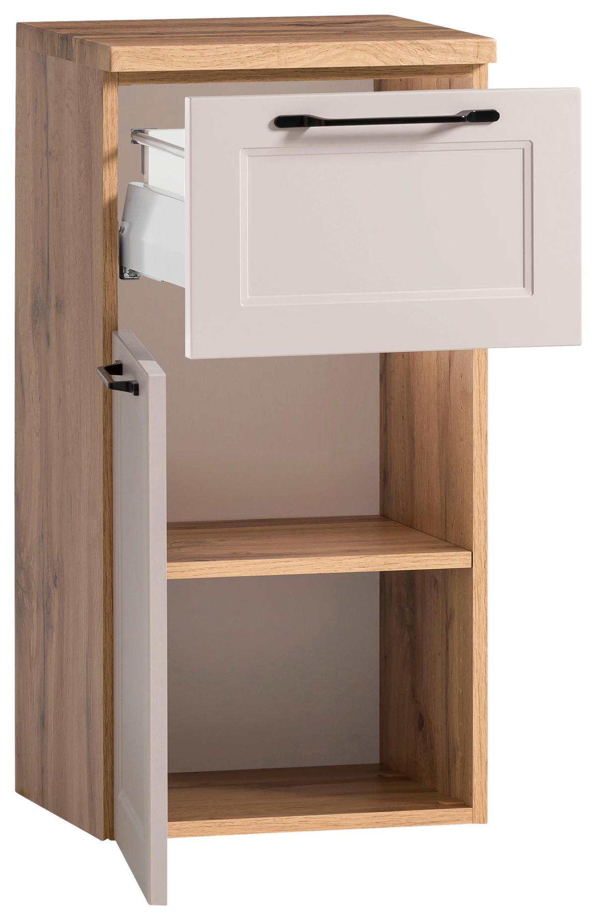 UNTERSCHRANK 40/79/35 cm   - Kaschmir/Eiche Wotan, ROMANTIK / LANDHAUS, Holzwerkstoff/Kunststoff (40/79/35cm) - Xora