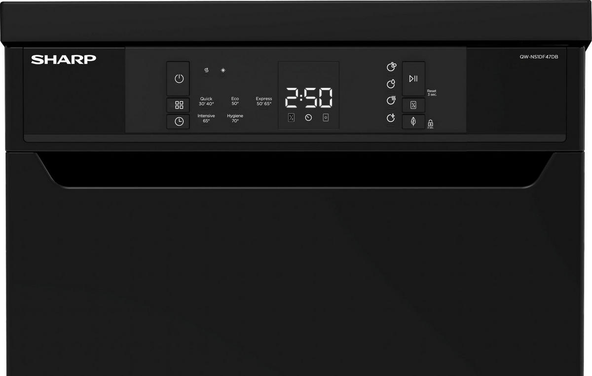 GESCHIRRSPÜLER QW-NS1DF47DB-DE  - Schwarz, Trend, Kunststoff (44,8/85/59,8cm)