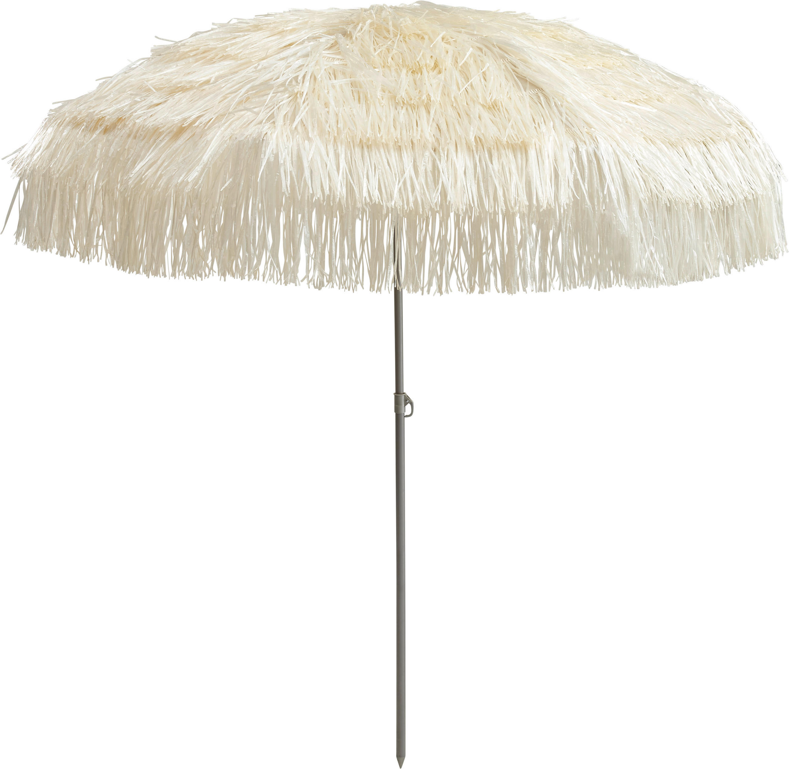 SONNENSCHIRM 200 cm Naturfarben  - Alufarben/Naturfarben, Design, Textil/Metall (200/200cm) - Jan Kurtz