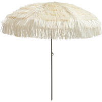 SONNENSCHIRM 200 cm Naturfarben  - Alufarben/Naturfarben, Design, Textil/Metall (200/200cm) - Jan Kurtz