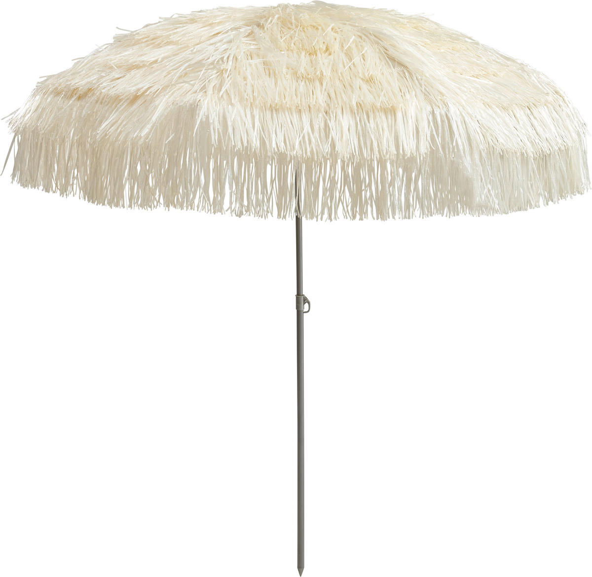SONNENSCHIRM 200 cm Naturfarben  - Alufarben/Naturfarben, Design, Textil/Metall (200/200cm) - Jan Kurtz