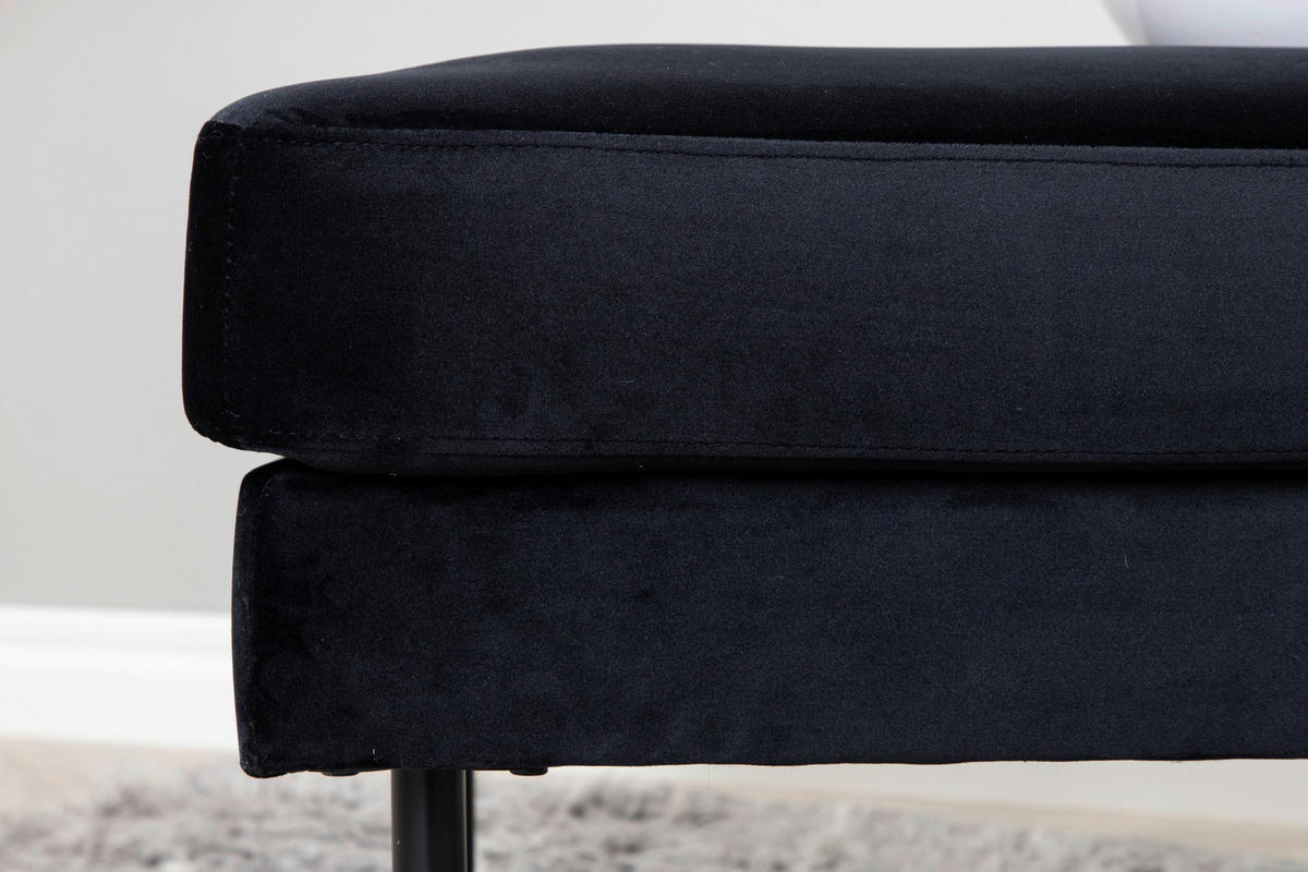 HOCKER in Metall, Textil  - Design, Textil/Metall (85/47/64cm) - Livetastic
