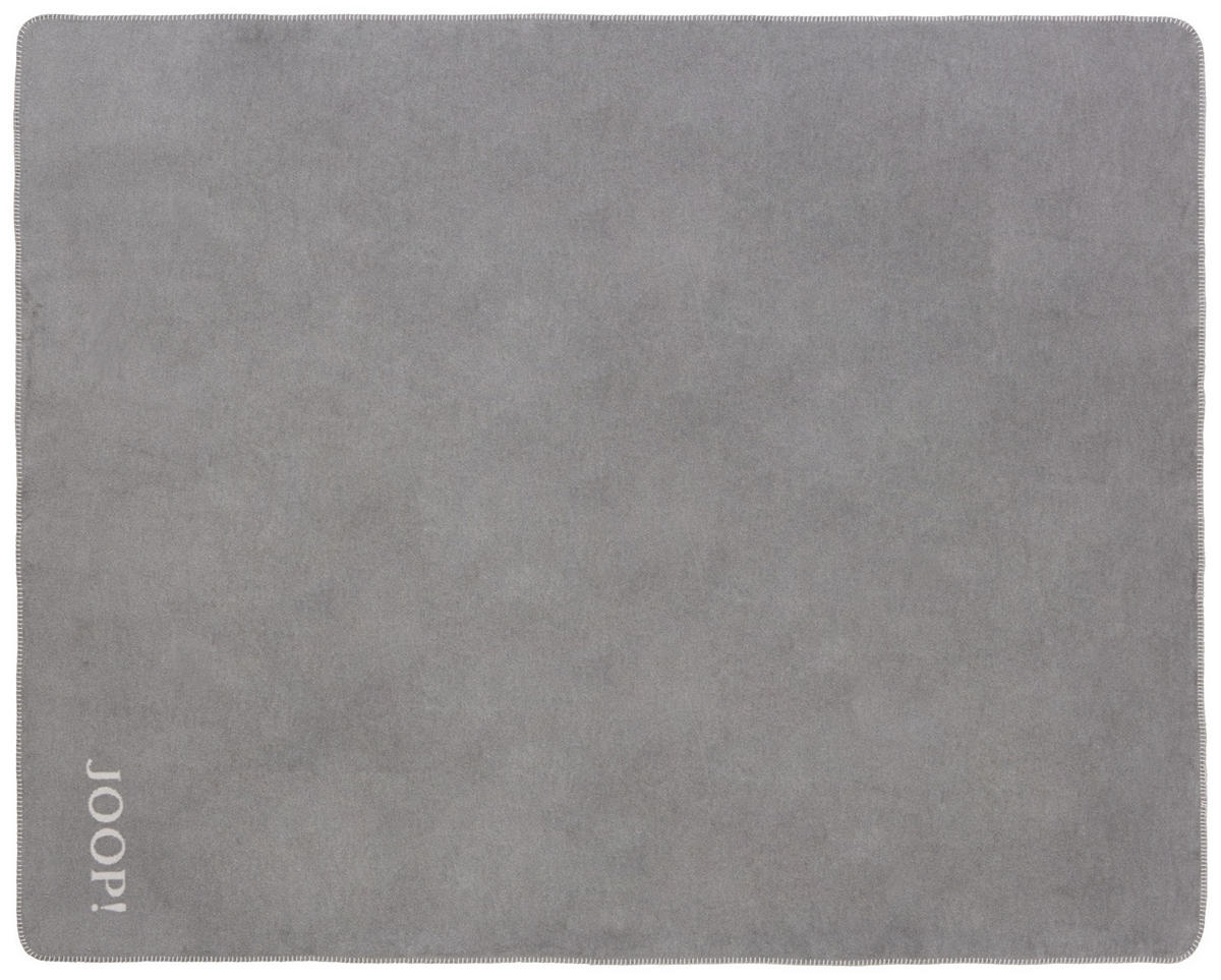 PLAID Uni-Doubleface 150/200 cm  - Weiss/Grau, Design, Textil (150/200cm) - Joop!