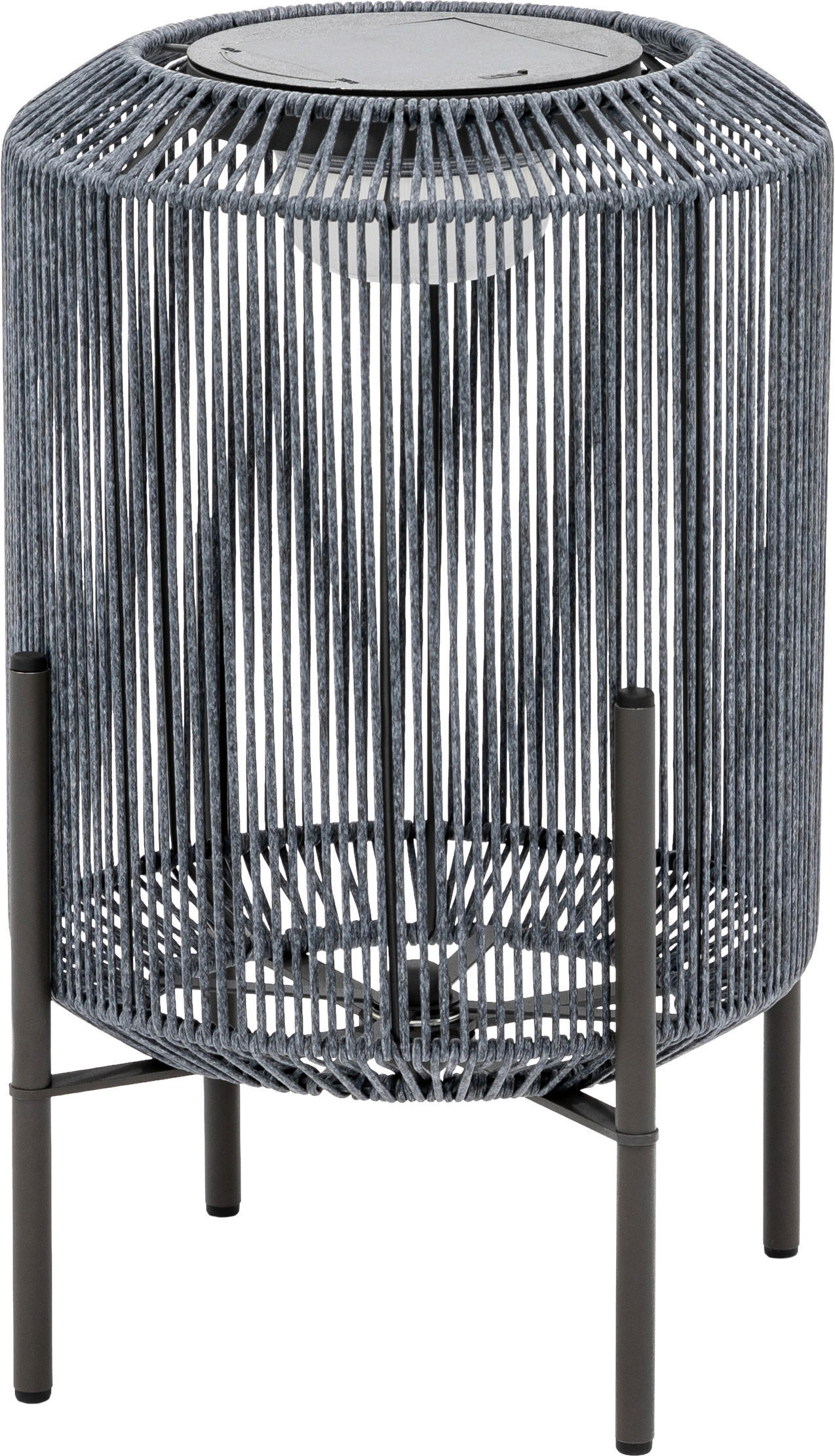 SZOLÁRLÁMPA  - sötétszürke, Design, műanyag/fém (30/43/30cm) - Ambia Garden
