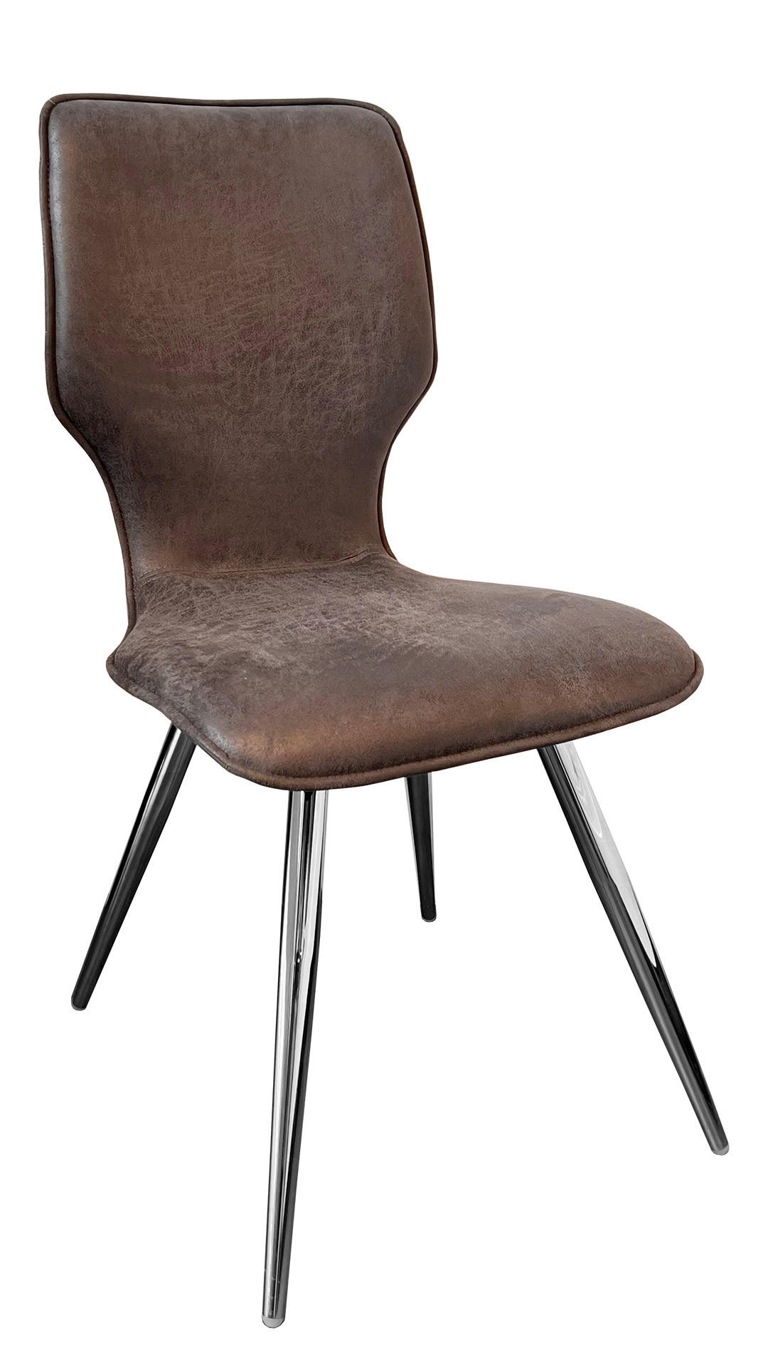 STOLICA tamno siva metal, tekstil - tamno siva/boje kroma, Design, metal/tekstil (48/92/60cm) - Novel