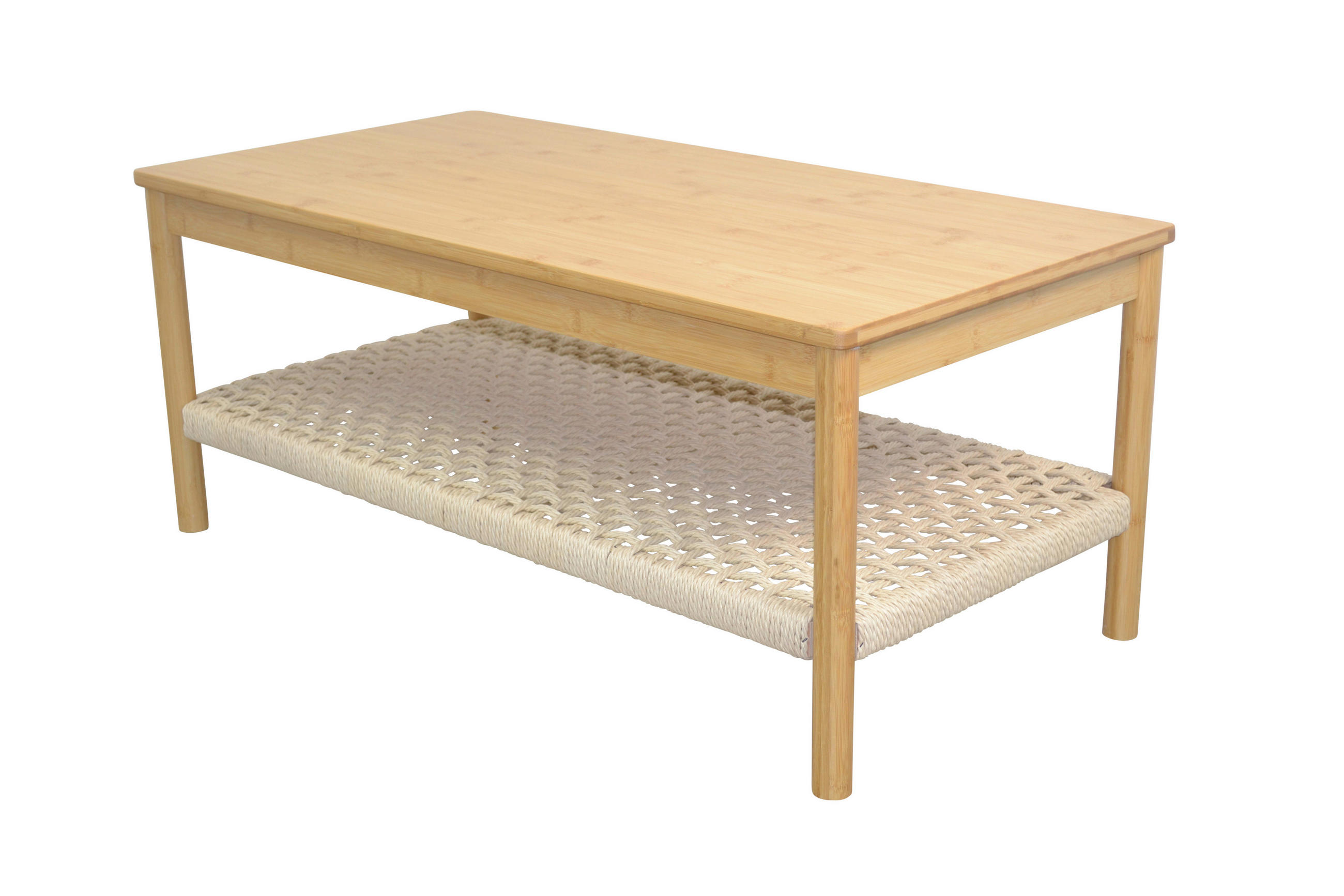 COUCHTISCH Bambus massiv 100/50/42 cm rechteckig Naturfarben  - Naturfarben, Design, Holz/Papier (100/50/42cm) - MID.YOU