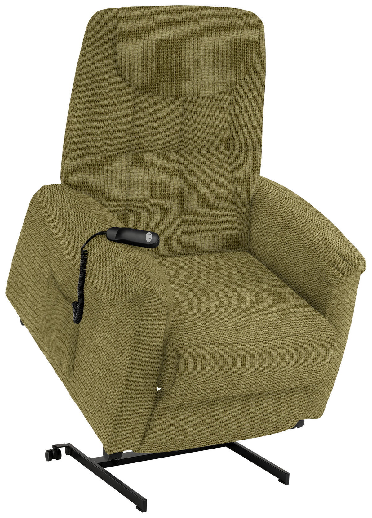FERNSEHSESSEL in Mikrofaser Olivgrün  - Schwarz/Olivgrün, Konventionell, Kunststoff/Textil (83/113/92cm) - Xora