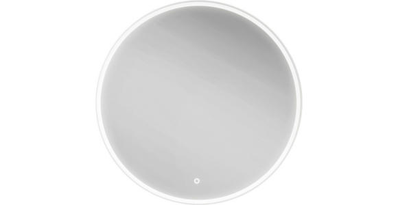 BADEZIMMERSPIEGEL 80/80/3 cm  - Silberfarben, Design, Glas (80/80/3cm) - Novel