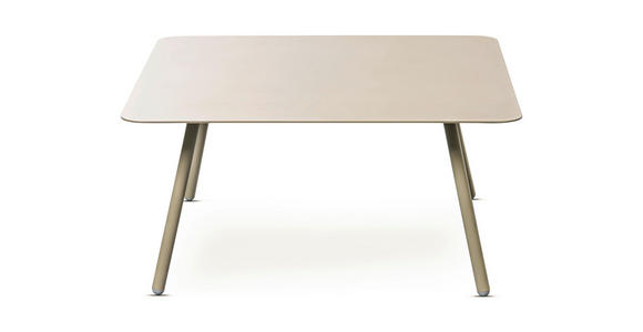BEISTELLTISCH 75/75/35 cm Creme rechteckig - Creme, Design, Metall (75/75/35cm) - Xora