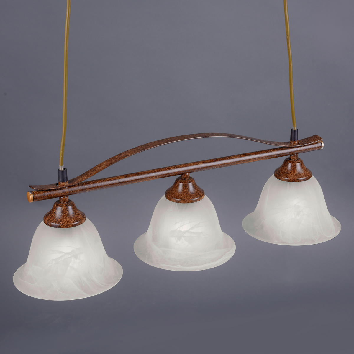 HÄNGELEUCHTE 56/16/120 cm  - Rostfarben, KONVENTIONELL, Glas/Kunststoff (56/16/120cm)
