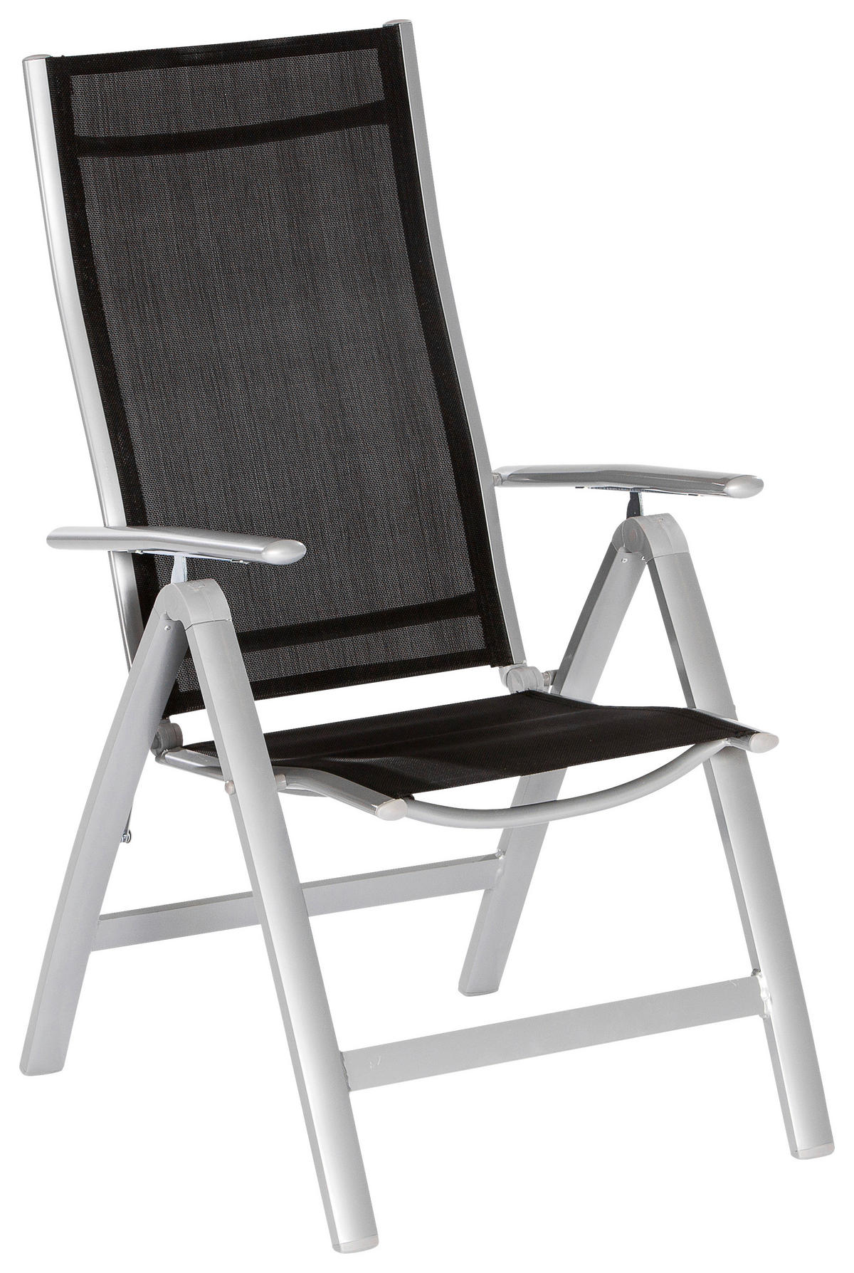 GARTENSET Aluminium  - Silberfarben/Schwarz, MODERN, Textil/Metall - Gardenson