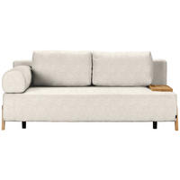SCHLAFSOFA Bouclé Creme  - Creme/Naturfarben, Design, Holz/Textil (211/88/102cm) - Niels Andersson