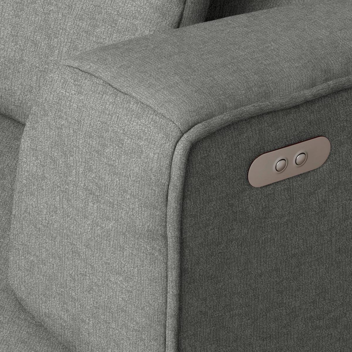 ECKSOFA Webstoff Grau  - Schwarz/Grau, Design, Kunststoff/Textil (288/188cm) - Welnova