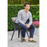 GARTENSESSEL - Hellgrau, Design, Kunststoff (56,7/80,1/55,2cm) - Ambia Garden GARTENSESSEL - Hellgrau, Design, Kunststoff (56,7/80,1/55,2cm) - Ambia Garden