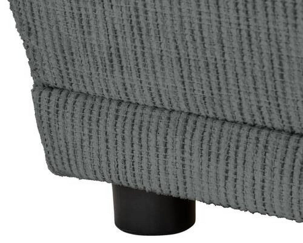 CHAISELONGUE Chenille Grau  - Schwarz/Grau, KONVENTIONELL, Kunststoff/Textil (171/73/93cm) - Carryhome