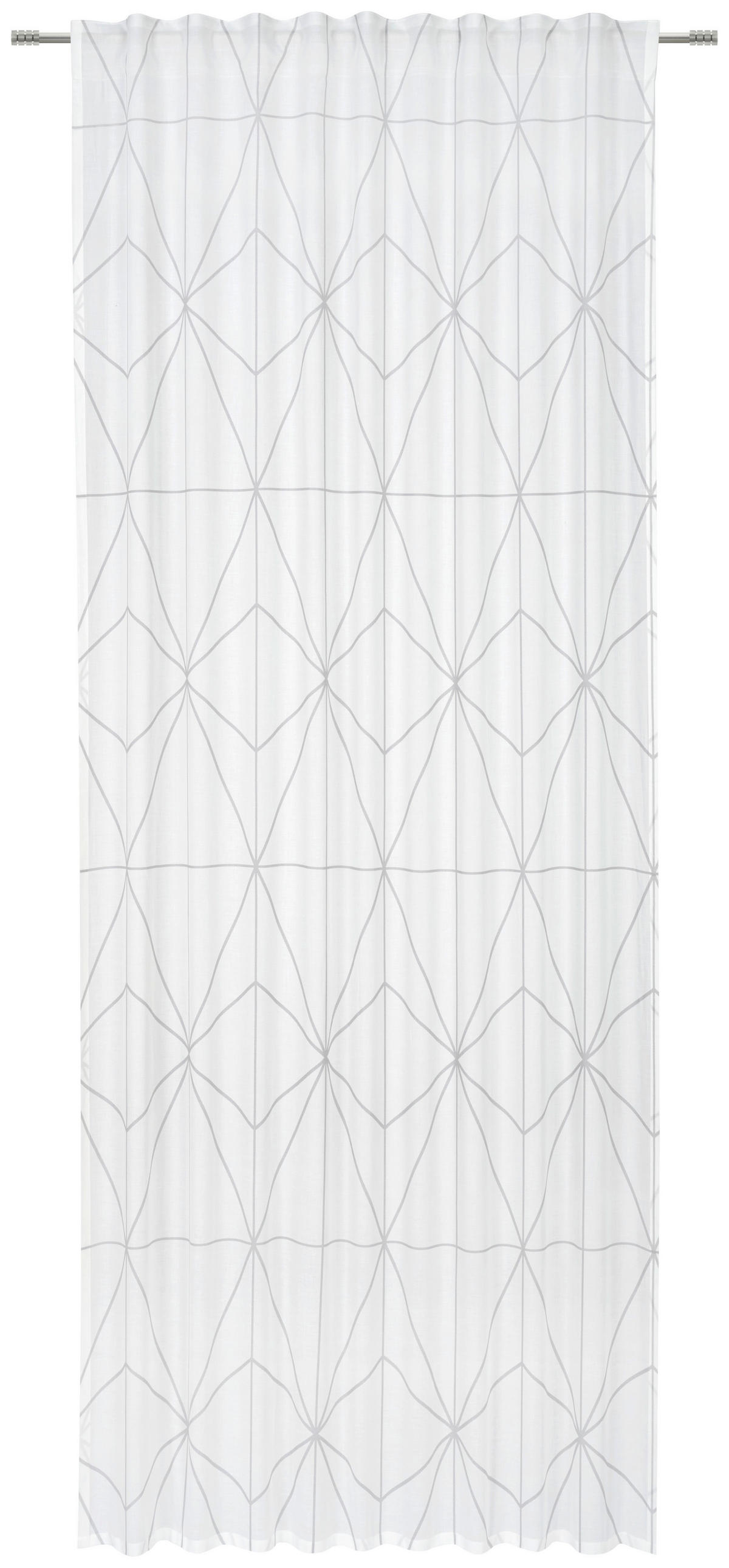 FERTIGVORHANG  halbtransparent   140/255 cm  - Grau, Design, Textil (140/255cm) - Bio:Vio