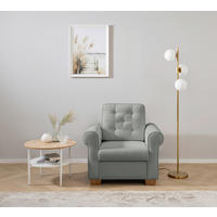 SESSEL in Dunkelgrau  - Dunkelgrau/Buchefarben, Design, Holz/Textil (93/89/82cm) - MID.YOU