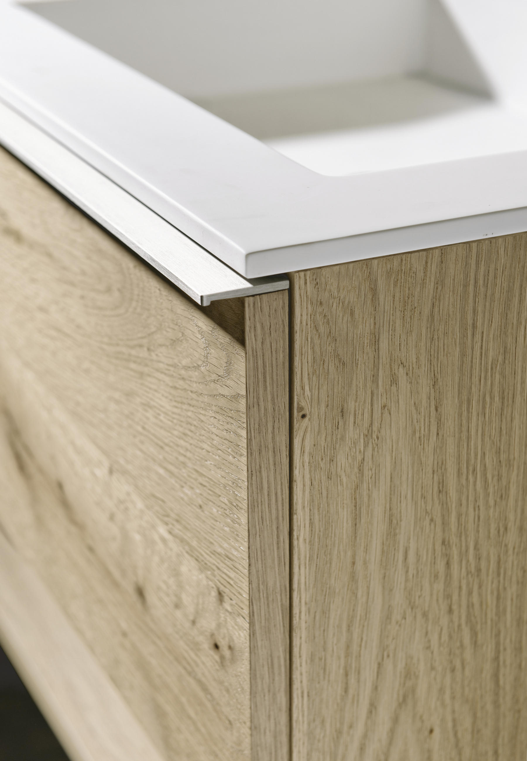Thumbnail - Voglauer Badezimmer, Eiche, Holz, Eiche, furniert, 1 Schubladen, 96.4 cm, Goldenes M, Made in Austria, hängend, individu...