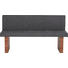 SITZBANK 165.0/87.0/57.0 cm in Grau, Nussbaumfarben - Nussbaumfarben/Grau, KONVENTIONELL, Holz/Textil (165.0/87.0/57.0cm) - Invivus SITZBANK 165.0/87.0/57.0 cm in Grau, Nussbaumfarben - Nussbaumfarben/Grau, KONVENTIONELL, Holz/Textil (165.0/87.0/57.0cm) - Invivus