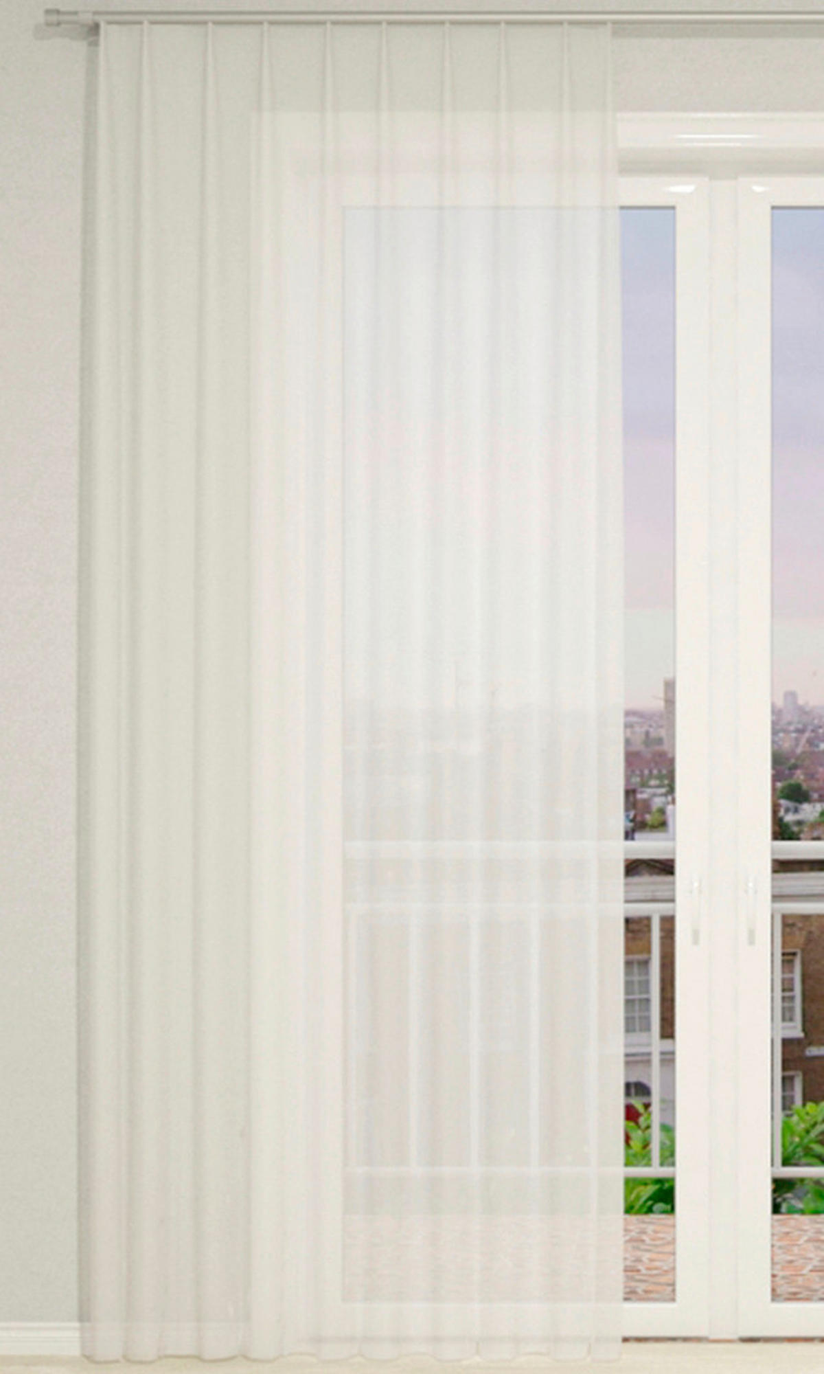 FERTIGVORHANG  - Weiss, Basics, Textil (140/240cm)