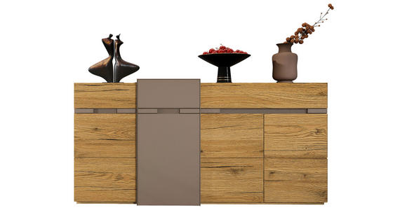 SIDEBOARD Taupe, Wildeiche  180/91/47 cm  - Taupe/Wildeiche, Design, Holz/Holzwerkstoff (180/91/47cm) - Novel