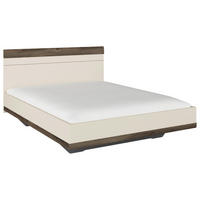 BETT 160/200 cm,  in Champagner, Eiche dunkel,  - Eiche dunkel/Champagner, Trend (160/200cm)