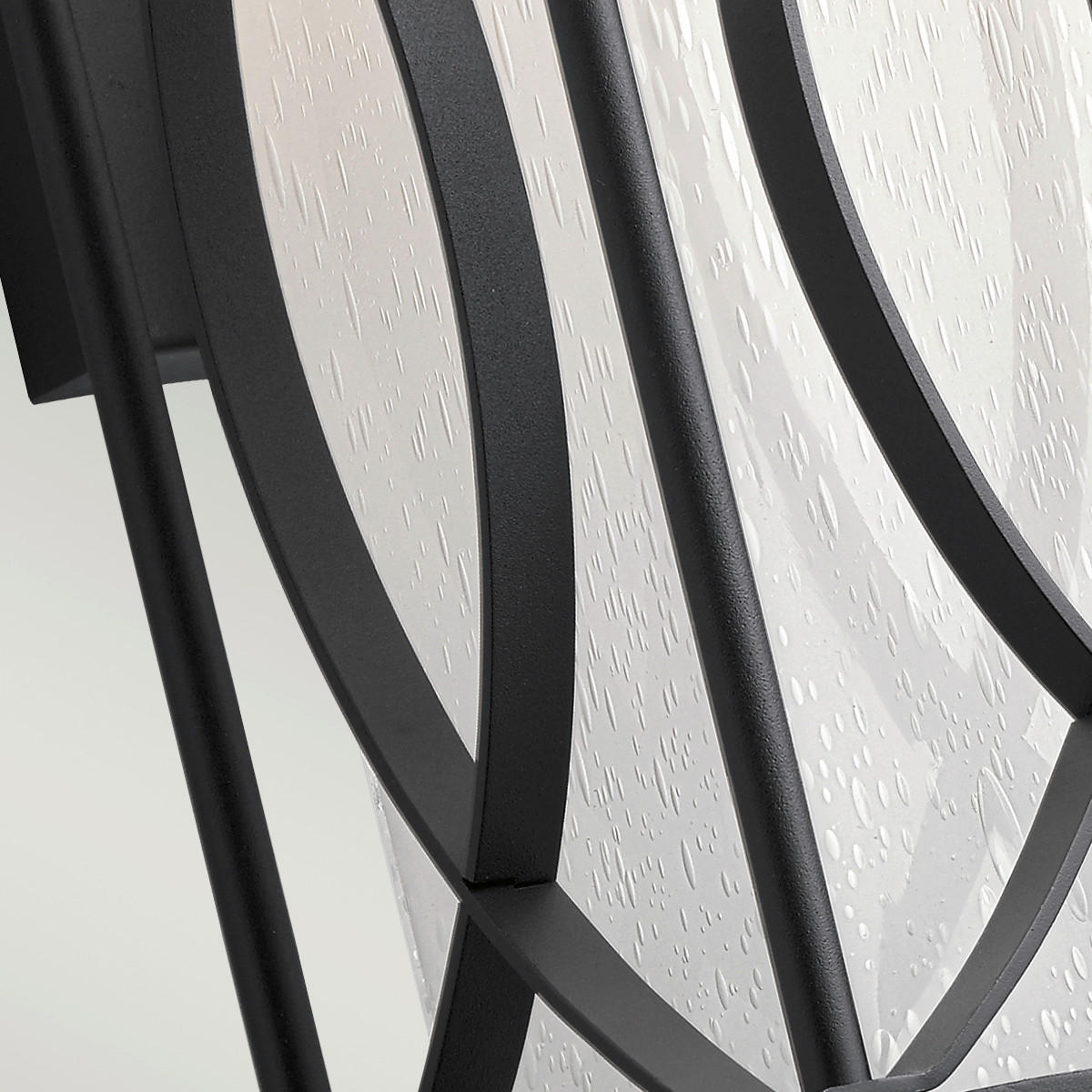 AUSSENWANDLEUCHTE - Schwarz, Konventionell, Glas/Metall (20cm) - Elstead Lighting